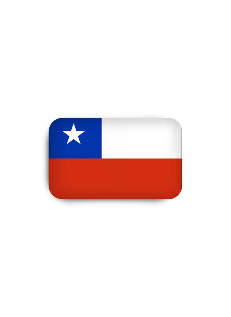 971MEDIA Chile Flag Magnetic Badge  - Image 2