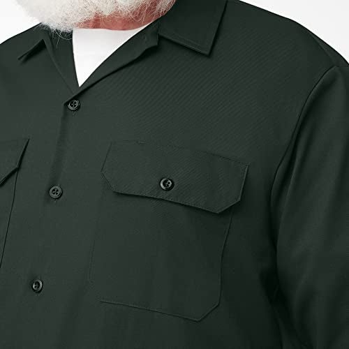 Dickies Men's Long Sleeve Work Shirt, Hunter Green, X-Large - Image 5
