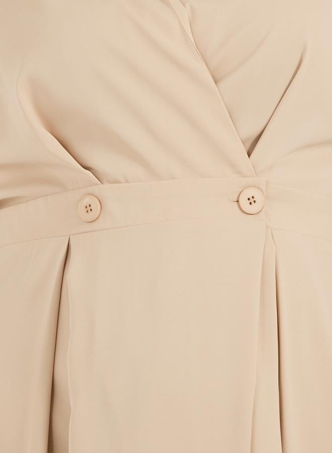 Styli Pleated Shirtwaist Dress  - Image 5