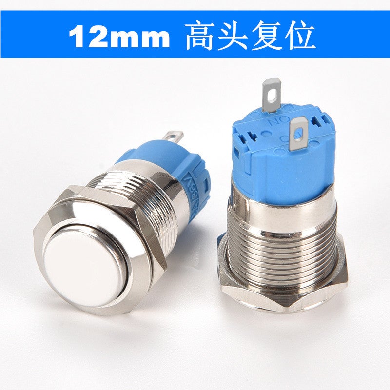 Springless Button Switch Generic Metal Button Switch 8 12 16 19 22Mm Starting Power Supply Round ...