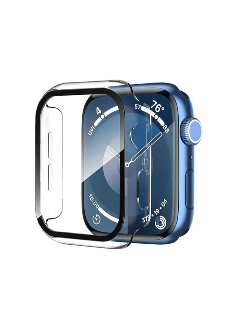 Watch Series 10 46mm Case with Tempered Film Screen Protector – Full Protective Hard PC Bumper with Touch-Sensitive HD Cover (Clear)  - Image 1