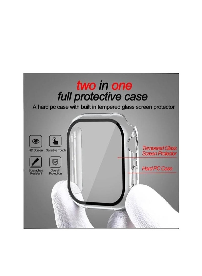 Watch Series 10 46mm Case with Tempered Film Screen Protector – Full Protective Hard PC Bumper with Touch-Sensitive HD Cover (Clear)  - Image 2