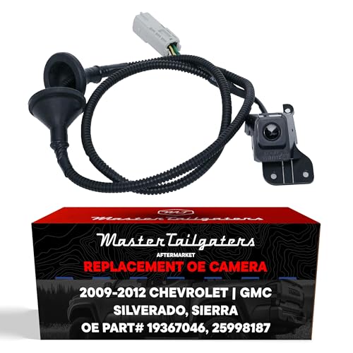 Master Tailgaters Replacement for Chevrolet Silverado/GMC Sierra (2009-2012) Backup Camera OE Part # 19367046, 25998187 - Image 1