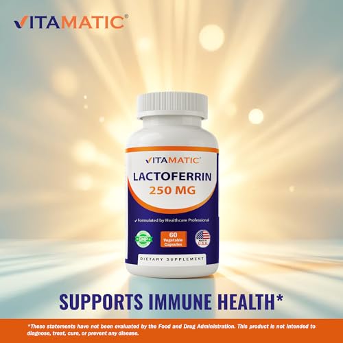 Vitamatic Lactoferrin 250mg – 60 Vegetable Capsules Promotes Healthy Immune Function* - Image 5