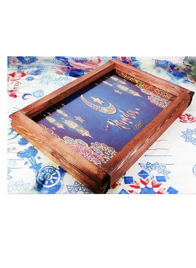 Luminous wooden tray, Ramadan shapes (Fig. 2) - Image 3