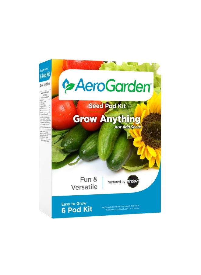 AeroGarden Grow Anything Seed Pod Kit 6-Pod  - Image 1