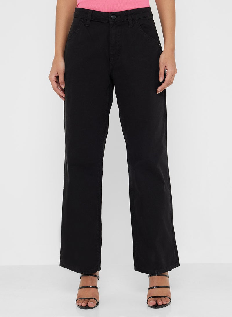 GUESS Logo Strap Detail Carpenter Pants - Image 1