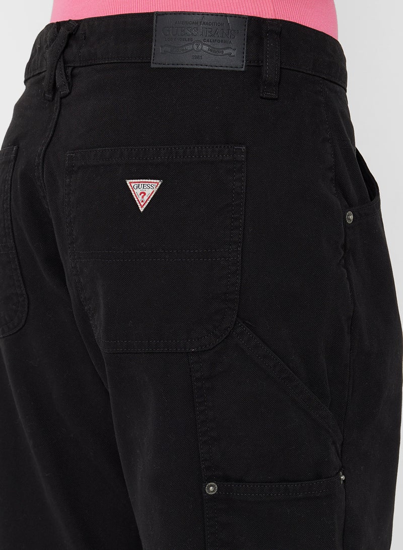 GUESS Logo Strap Detail Carpenter Pants - Image 5