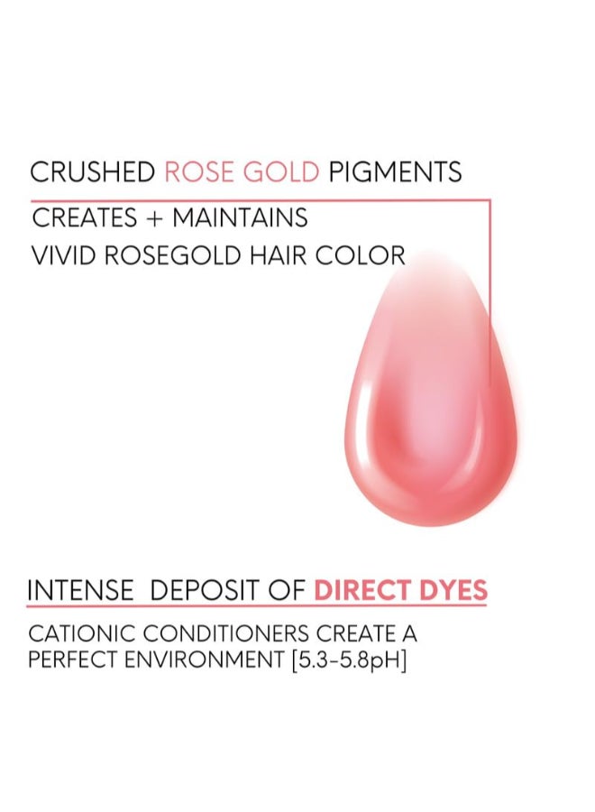 Watercolors INTENSE METALLIC Semi Permanet Color Depositing ShampooSulfate Paraben Free to Maintain Enhance Hair Color 8 fl oz ROSE GOLD 2 Count - Image 5