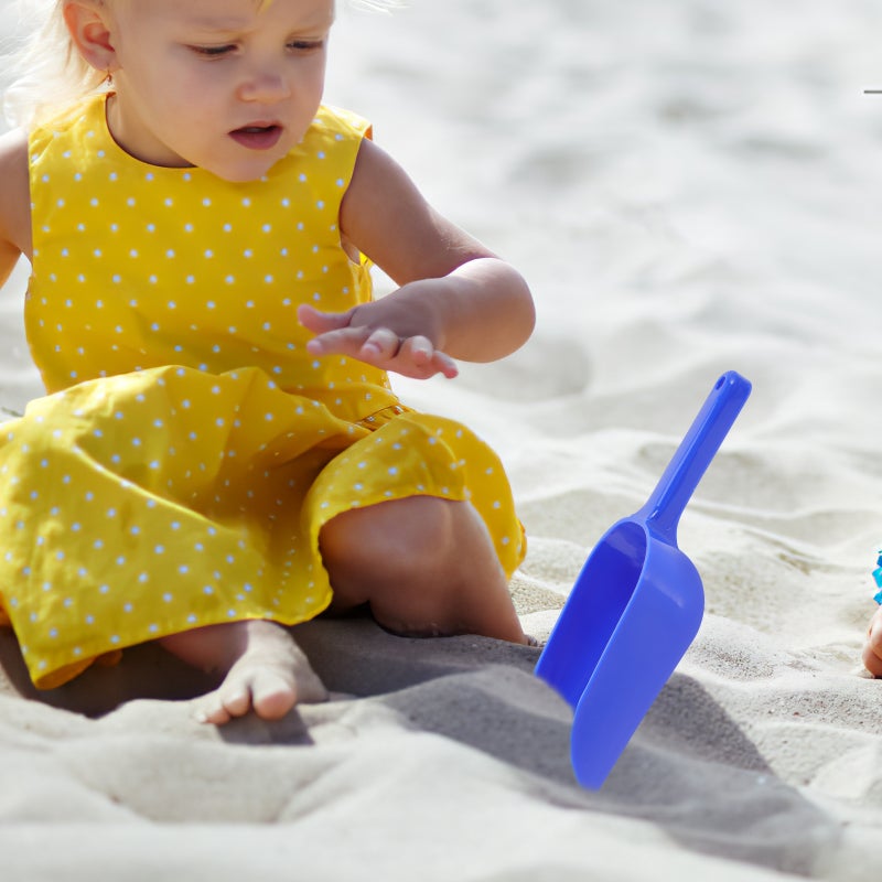 4Pcs Children Sand Digging Shovels Colored Beach Shovels Pet Food Scoop Sand Shovels - Image 3
