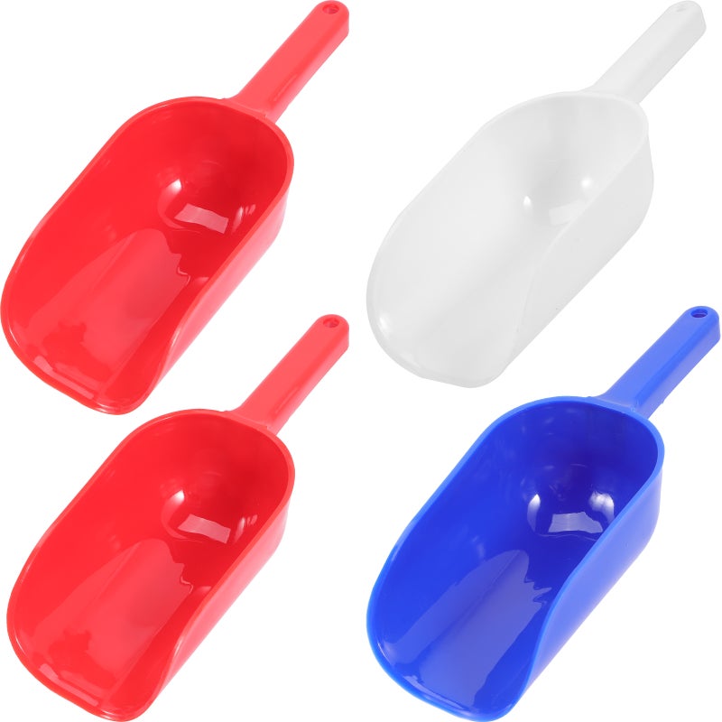 4Pcs Children Sand Digging Shovels Colored Beach Shovels Pet Food Scoop Sand Shovels - Image 1