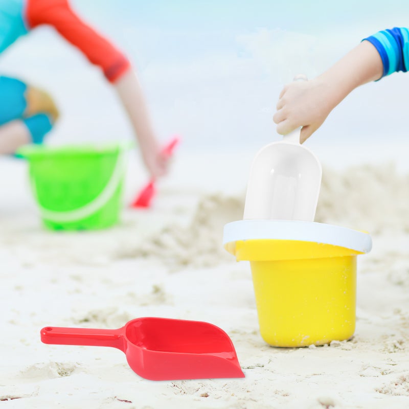 4Pcs Children Sand Digging Shovels Colored Beach Shovels Pet Food Scoop Sand Shovels - Image 4