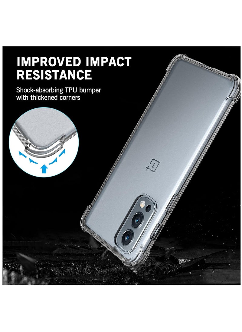 ELTRAZONE - Case for OnePlus Nord 2 5G Case Cover Back Air Cushion Soft Silicone Shockproof Protective Bumper Shell Corner, - Image 1