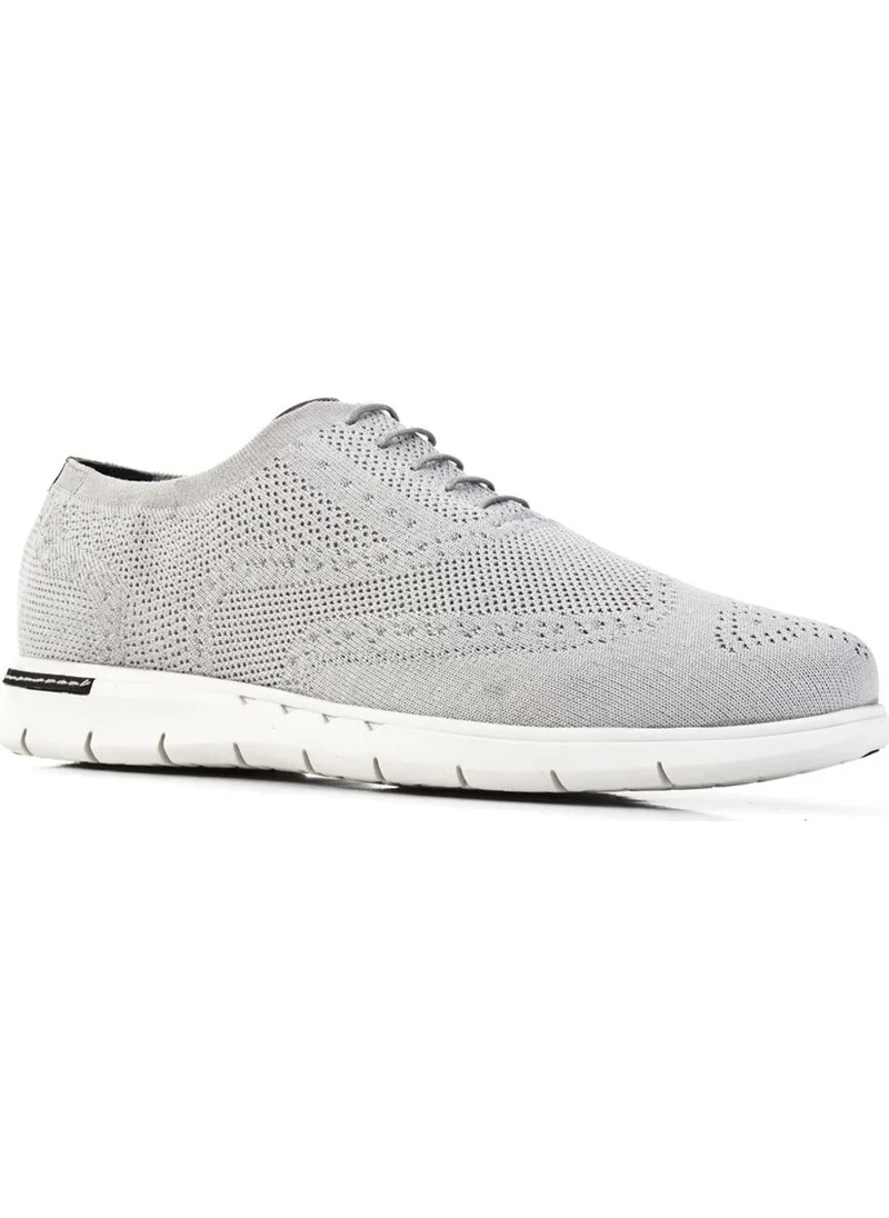 Cabani Knitted Gray Eva Sole Lace-Up Men's Casual Shoes