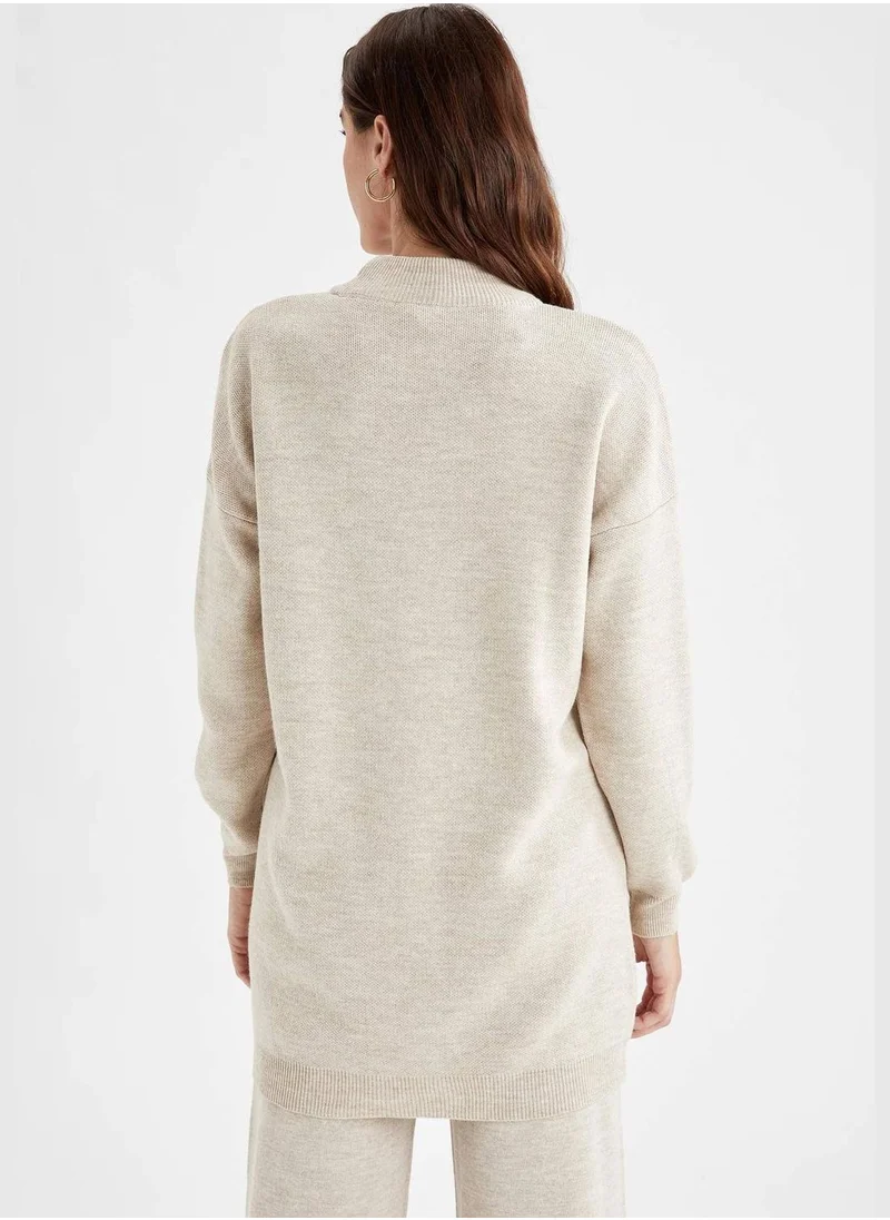 DeFacto Regular Fit Turtleneck Knitted Tunic