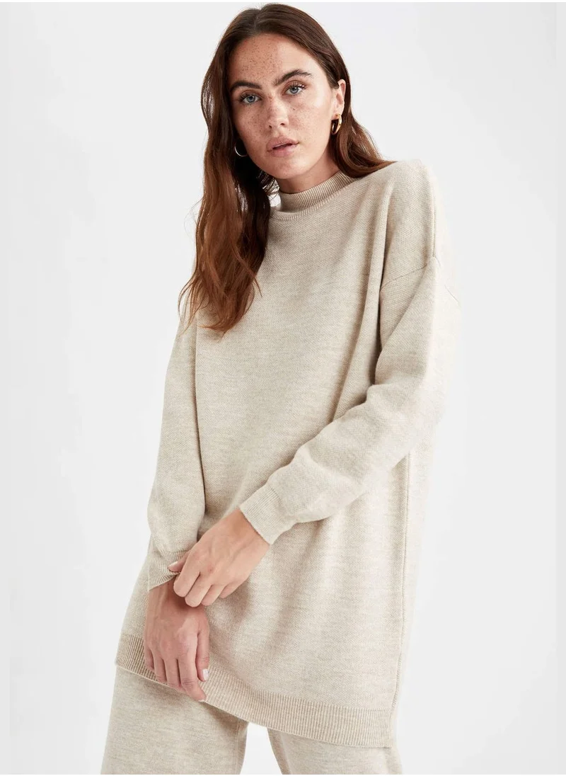DeFacto Regular Fit Turtleneck Knitted Tunic