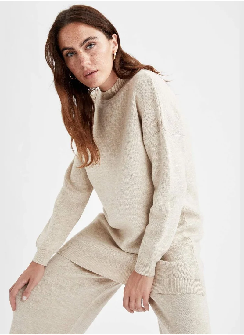 DeFacto Regular Fit Turtleneck Knitted Tunic