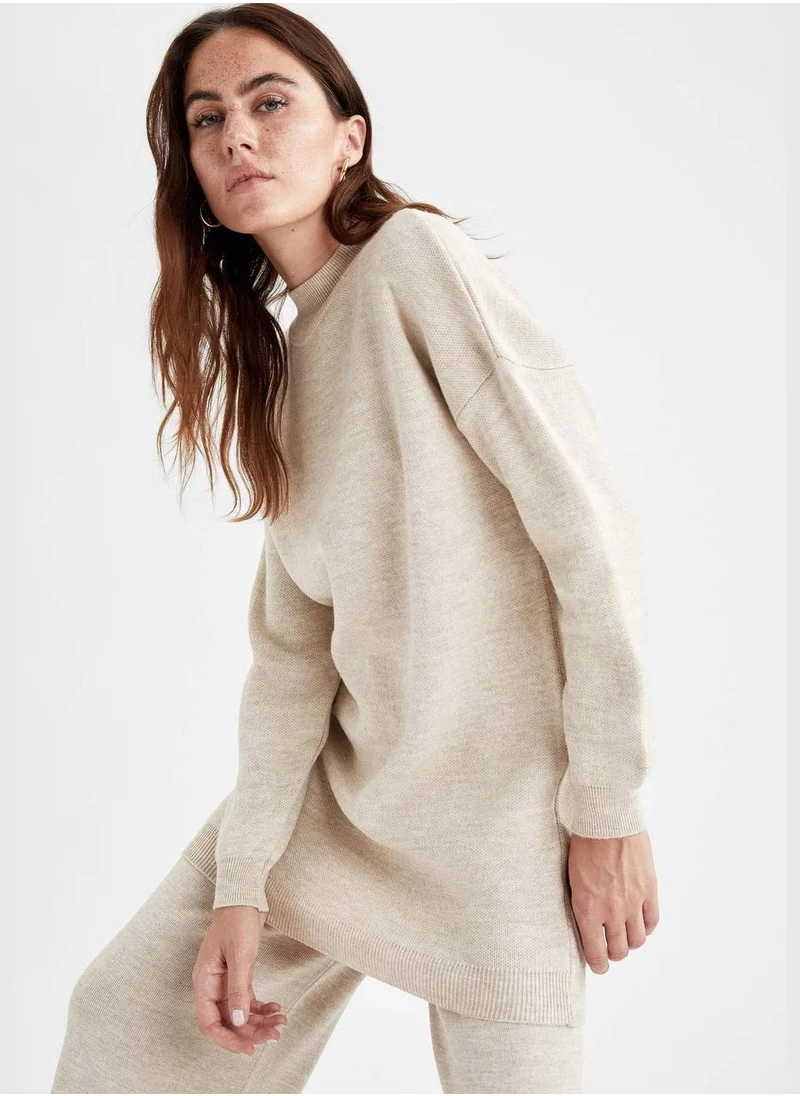 DeFacto Regular Fit Turtleneck Knitted Tunic