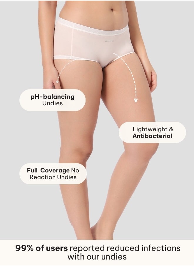 Intimate Queen Corn Bae Lacy Boyshorts – CloudSoft Luxury, Made from Corn Fiber | Soothes Skin, No Roll-Ups  - Image 3