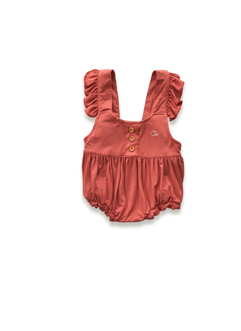 أنفي بيبي Bamboo Ruffle Romper- Lilac