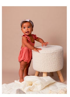 Anvi Baby Bamboo Ruffle Romper- Lilac  - Image 4