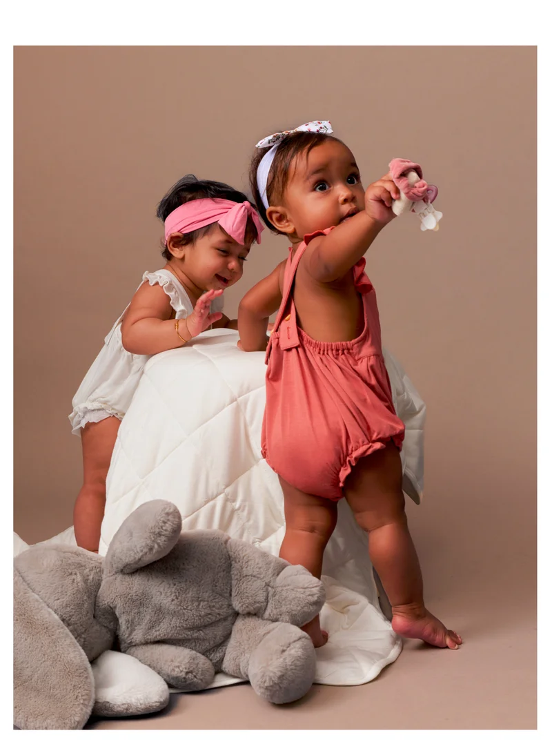 Anvi Baby Bamboo Ruffle Romper- Lilac