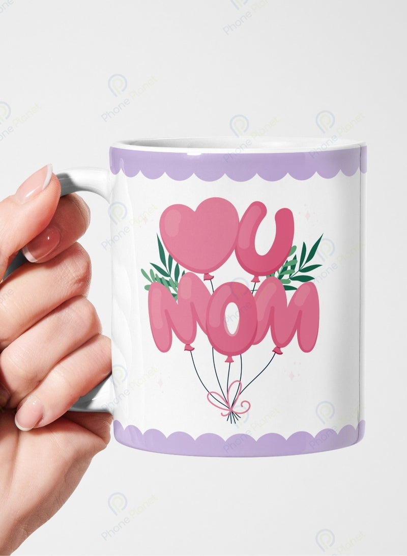Phone Planet I love you mom mug a mug for tea and coffee with a comfortable handle and a wonderful design capacity of 11 ounces