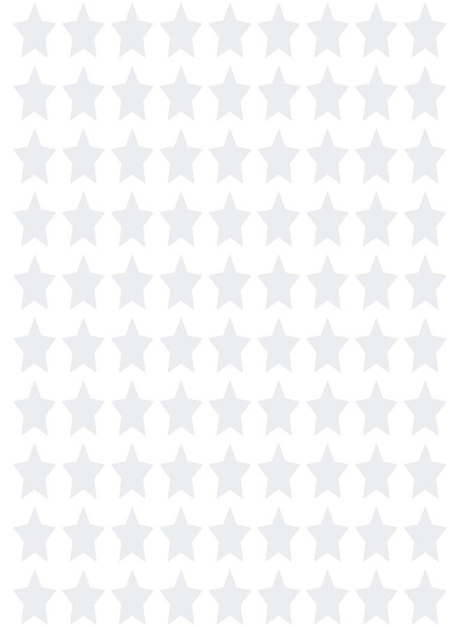 LiteMark Removable Matte Finish White 2 Inch Star Decal Stickers, for Floors, Walls, Laptops, and Smooth Surfaces, (Pack of 90 Stars) - Image 1