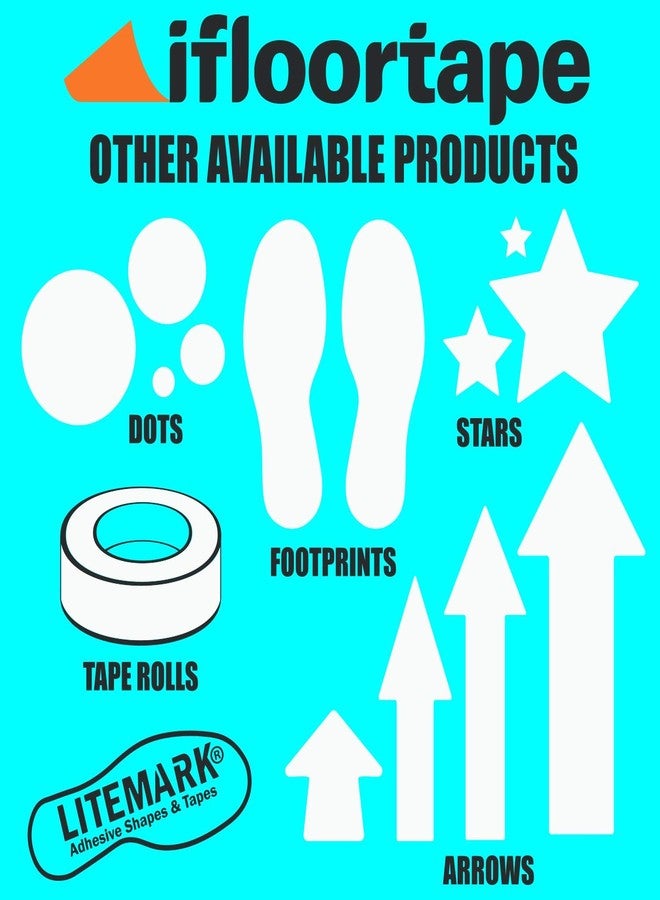 LiteMark Removable Matte Finish White 2 Inch Star Decal Stickers, for Floors, Walls, Laptops, and Smooth Surfaces, (Pack of 90 Stars) - Image 5