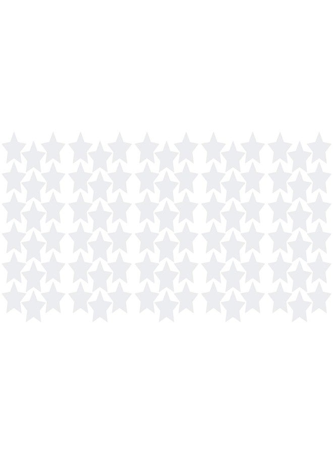 LiteMark Removable Matte Finish White 2 Inch Star Decal Stickers, for Floors, Walls, Laptops, and Smooth Surfaces, (Pack of 90 Stars) - Image 3