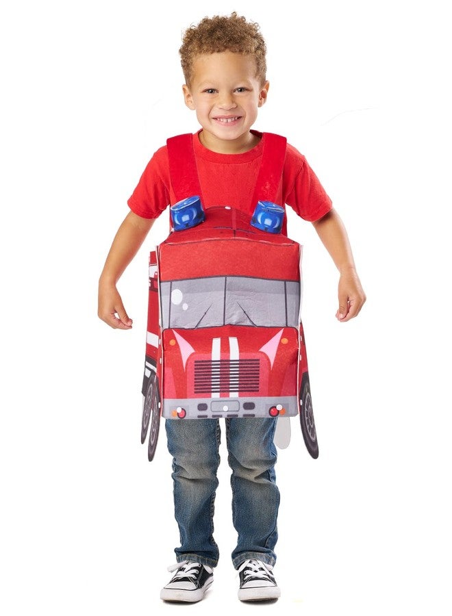 Seasons Fire Truck Halloween Costume for Toddlers, Size 3-4T, DIY Design - Image 2