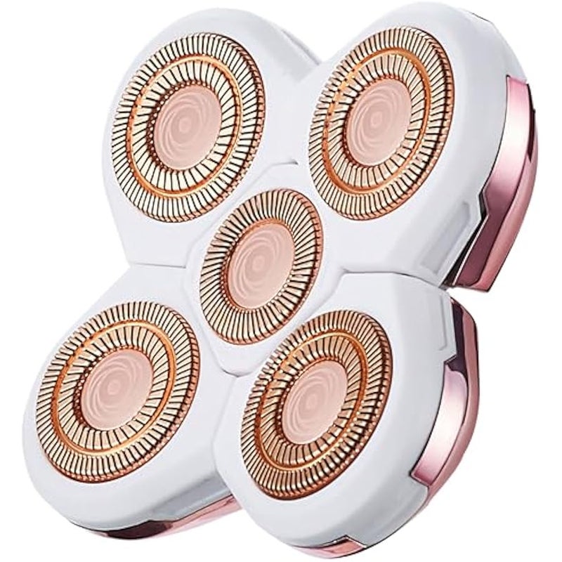 Women's Electric Shaver Replacement Heads，Shaver Head Replacment Women, Shaver Blades Replacement Women,Razors for Women Replacement Heads Body, Face Shaver Replacement heads(White) - Image 1