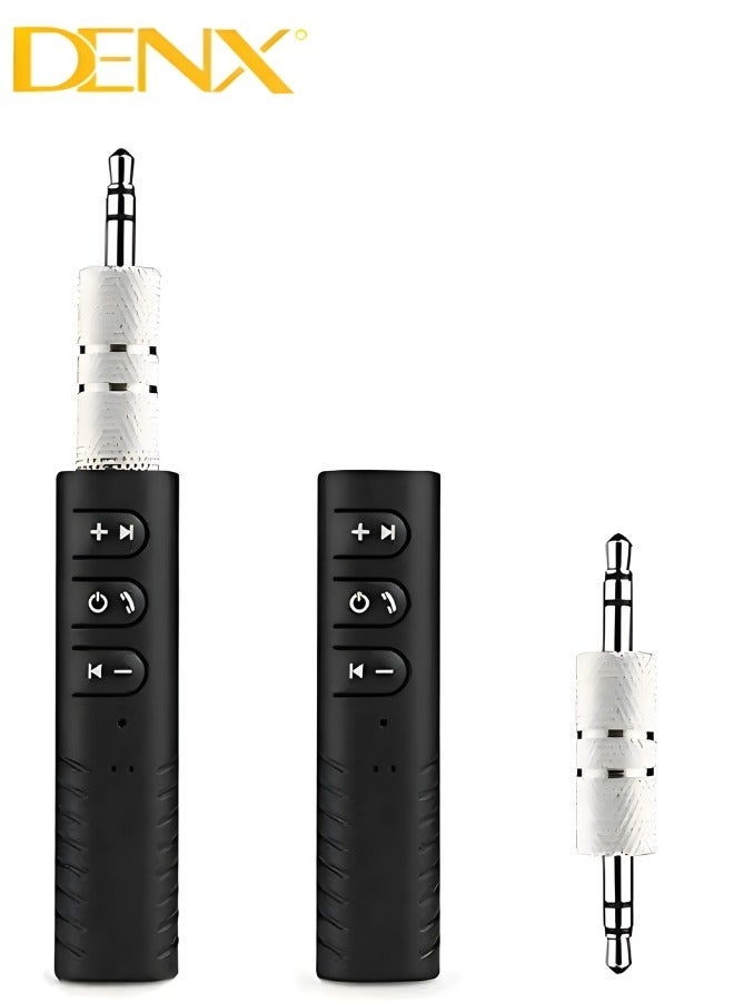 Denx Mini Wireless Bluetooth Car Kit Hands free Bluetooth 3.5mm Jack Audio jack Receiver Adapter AUX for Speaker Headphone - Image 2