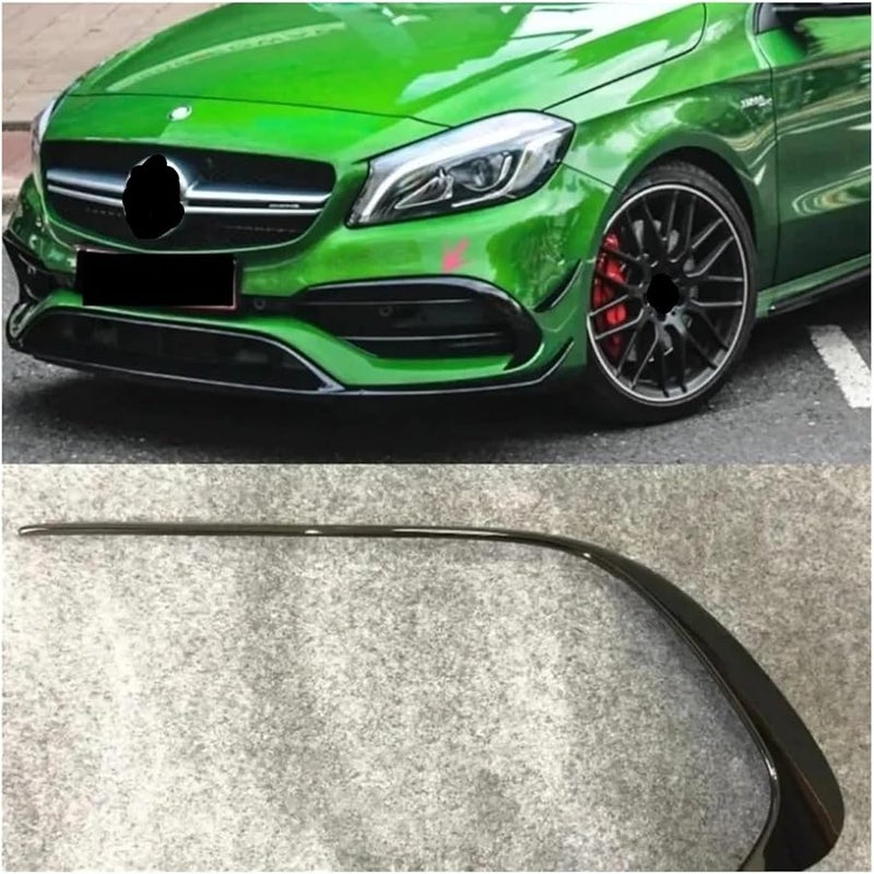 الشفاه الأمامية المفسدة لمرسيدس بنز فئة A W176 A45 2016 2017 2018 الشبكة السفلية للصدامة - Image 4