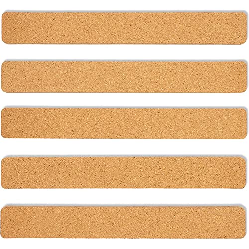 Infinite Curiosity Cork Board Strips for Walls - Easy Install Cork Strips - Borderless Bulletin Board - Photo & Note Display for Office & Classroom Decor - 11.95 x 1.5 in 6 Pack Brown - Image 1