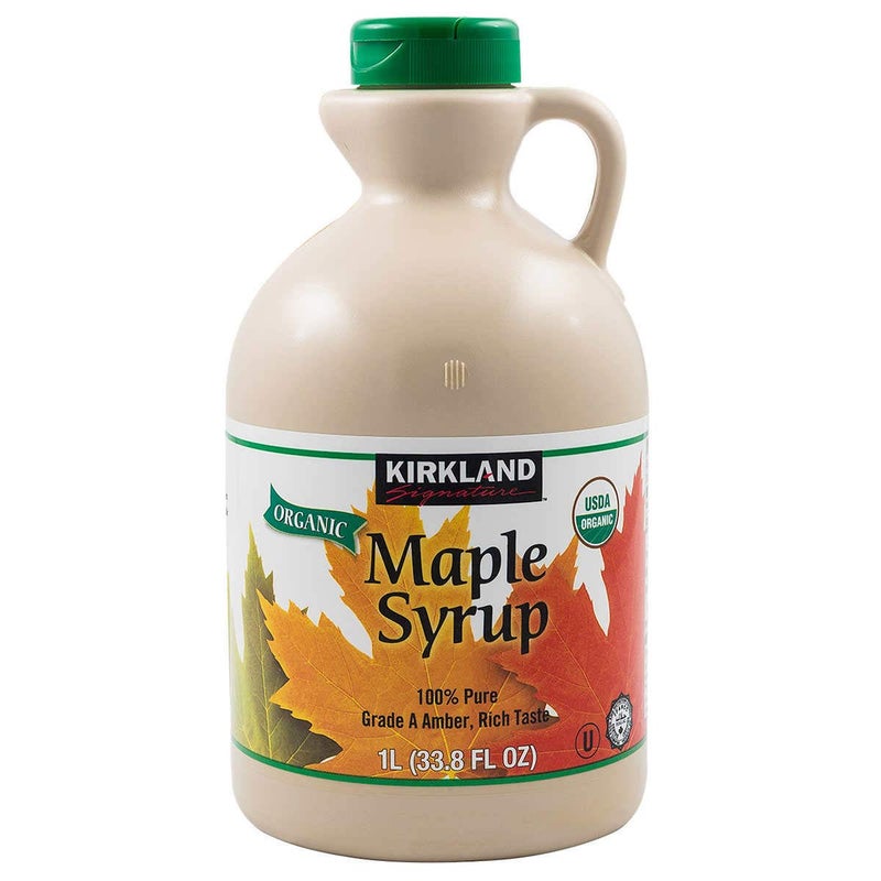 Kirkland Signature 100% Maple Syrup, Dark Amber, 33.8 fl. oz. - Image 1