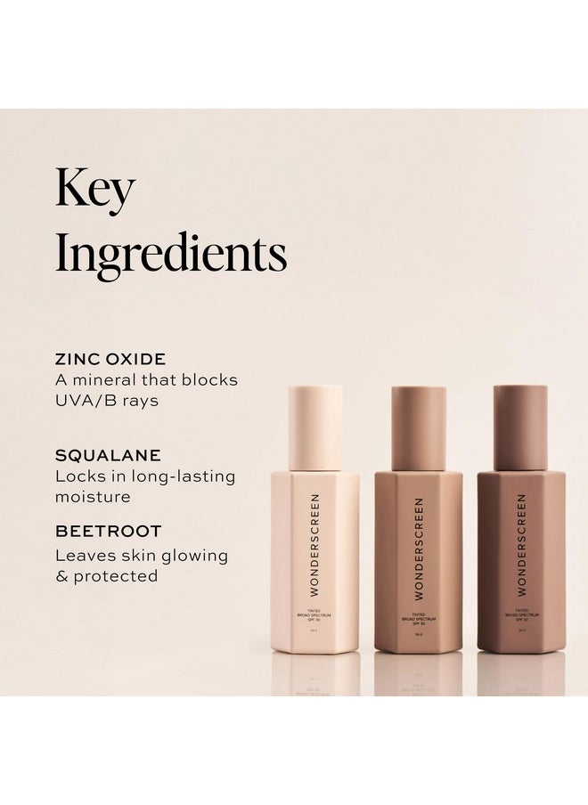 DIME - Beauty Tinted Glow Wonderscreen Spf 30 Mineral Sunscreen For Face With 19% Zinc Oxide Tinted Moisturizer With Spf 50 G (Shade 02) - Image 1
