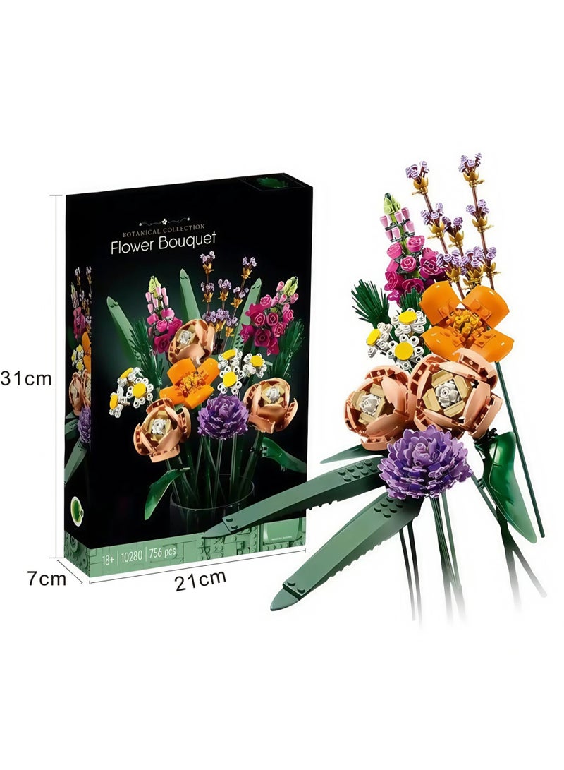 general LEGO Creator Expert Flower Bouquet, Artificial Flowers, Botanical Collection, Set for Adults