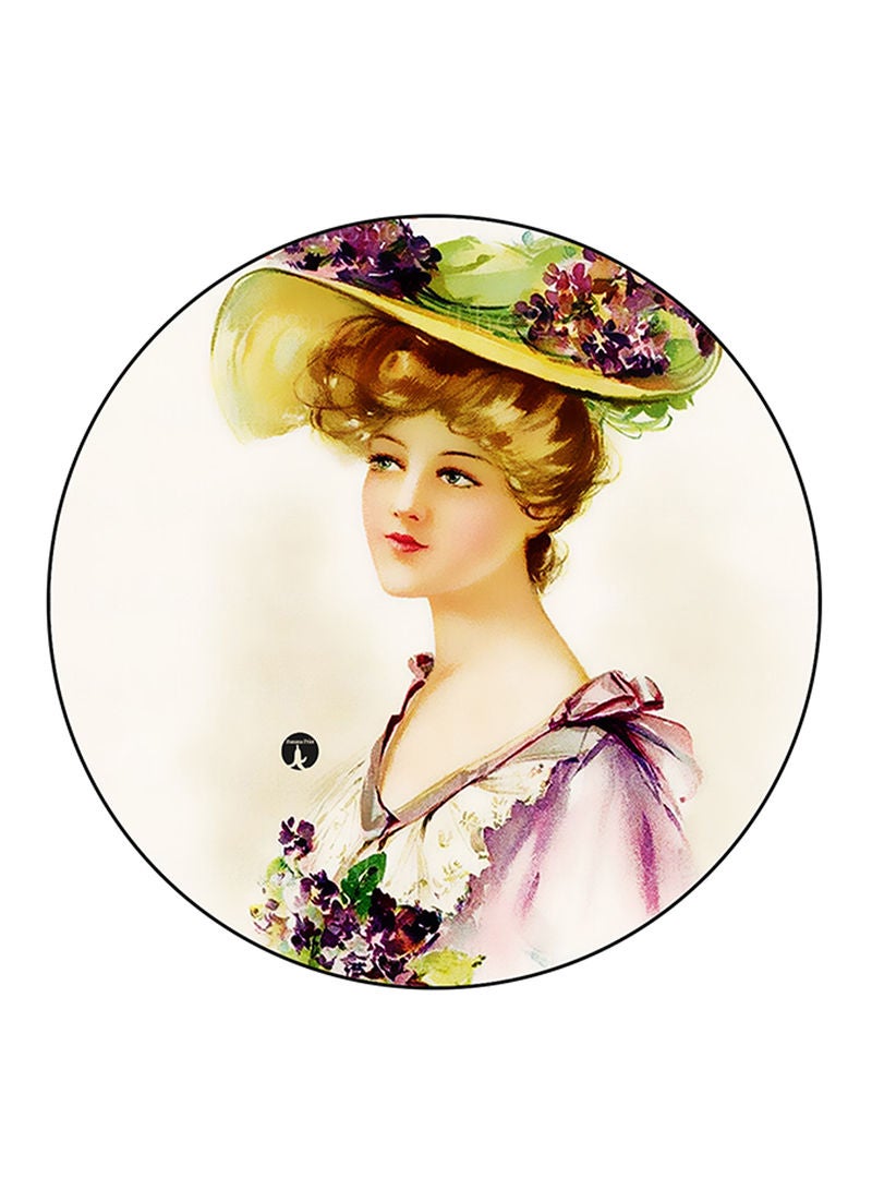 Vintage Art Printed Mouse Pad  Multicolour