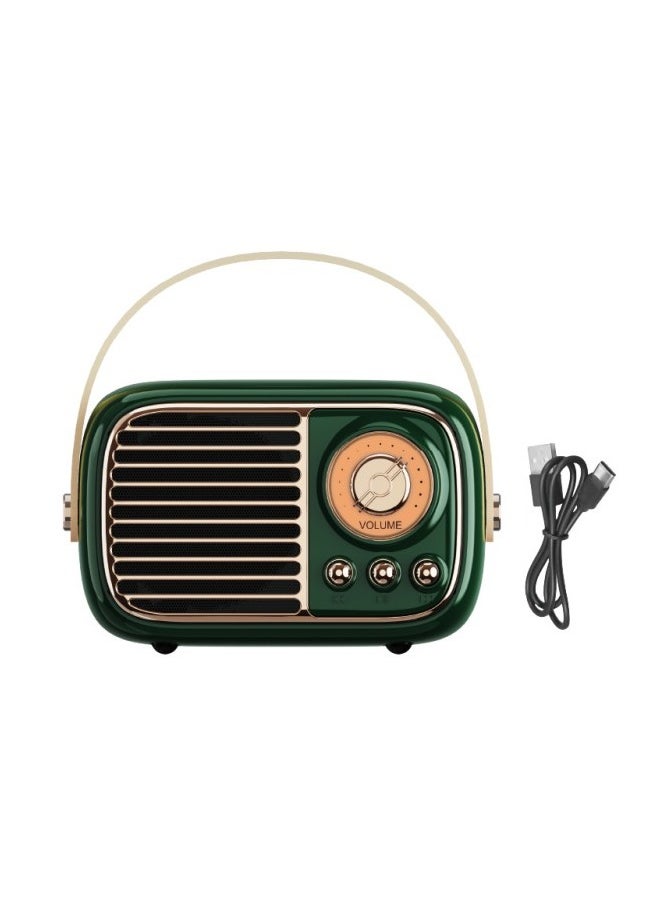 GREATNICE - Small Bluetooth Speaker, Portable Wireless Speaker with USB Charger, Retro Style Lightweight for Home Decr, Hotel, Travel,Gift - Image 1