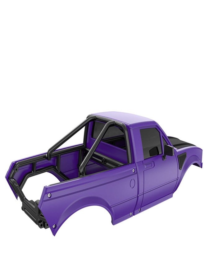 G.T.R RC SCX24 Pickup Hard Body Shell with Bed Rack for 1/24 RC Crawler Axial SCX24 C10 Bronco Wrangler Base Camp 4Runner Upgrade Parts (Purple) - Image 5