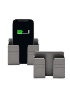 2pcs phone holder wall mounted, phone stand with self adhesive, phone holder for RV charging, compatible with iPhone and Android