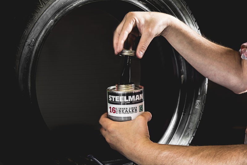 Steelman Inner Liner Sealer, Seals Repairs, Fast-Drying, for Tubes and Tires, Applicator Included, 16 Oz. - Image 2
