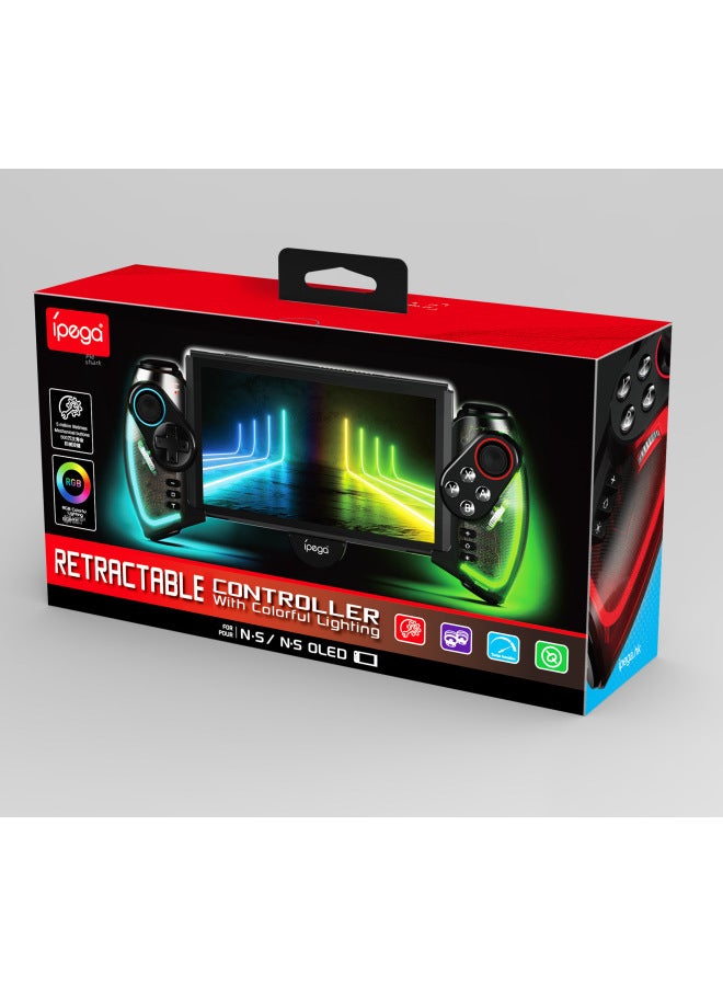 أبيجا مقبض ألعاب مضيء قابل للتبديل NS OLED محمول بمقبض داخلي Jet Warrior مع اهتزاز مستمر وحساس للشعر - Image 5