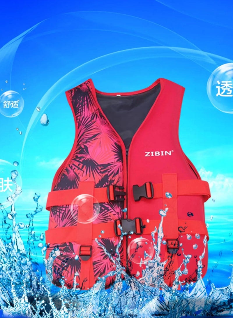 REBENUO Swimming jacket, latest style, safety jackets, size XLarge (red) - Image 4
