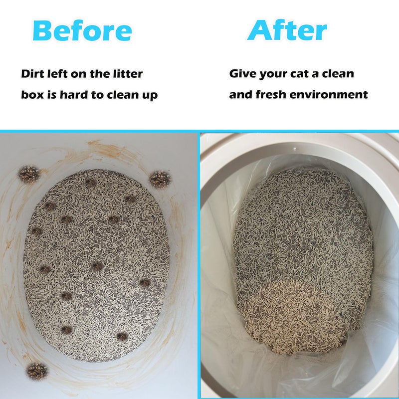 TeurWone 30 Pack Litter Box Liners Fit for IRIS Top Entry Cat Litter Box - Durable Thickened and Scratch-Resistant, Liners for Most Top Entry Litter Pan Models - Image 5