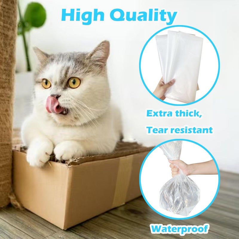 TeurWone 30 Pack Litter Box Liners Fit for IRIS Top Entry Cat Litter Box - Durable Thickened and Scratch-Resistant, Liners for Most Top Entry Litter Pan Models - Image 4