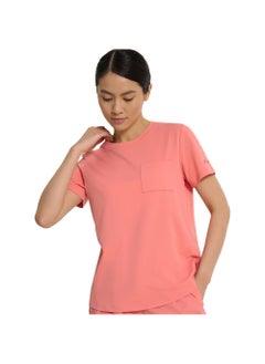 Athlex Women's Salmon T-shirt, Outventure, UPF Protection, +ADD QUICKDRY Technology, Breathable Fabric, Ideal for Hiking and Outdoor Activities  - Image 1