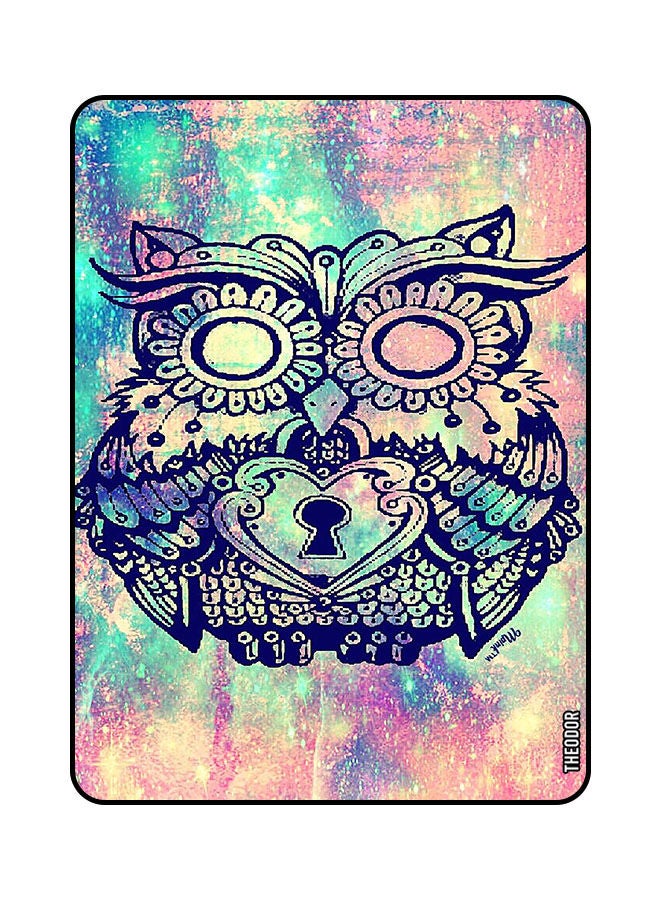 Theodor Protective Flip Case Cover For Samsung Galaxy A7 Lite 2021 8.7 Inches with Auto Wake/Sleep Lock-Owl - Image 1