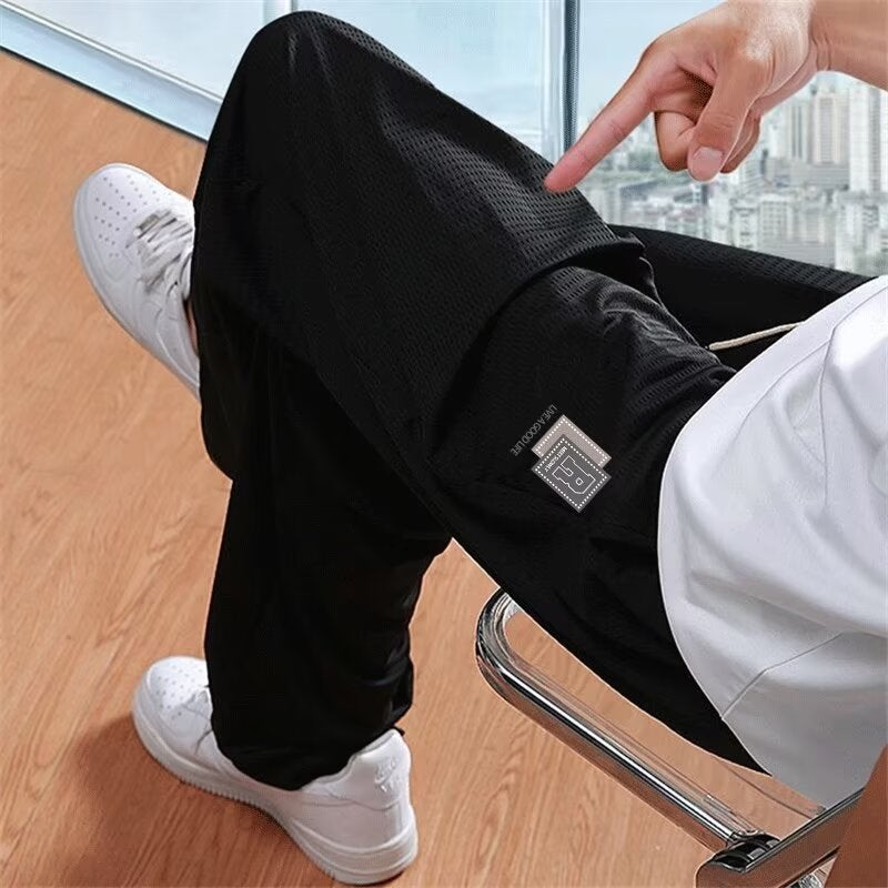 American Style Men'S Pants Spring High Street Trendy Brand Outdoor Pants Summer Loose Straight Casual Long Pants - Image 4